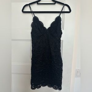 Zara Black Lace Mini Dress